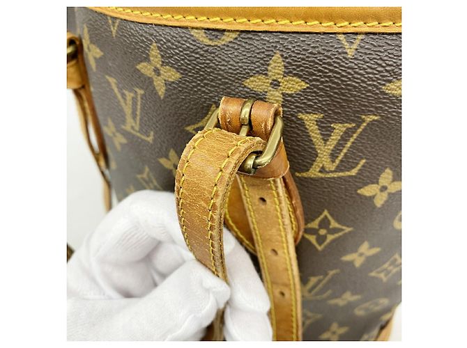 Louis Vuitton Monogram Bucket PM Tote Bag Braun - Ansicht 8
