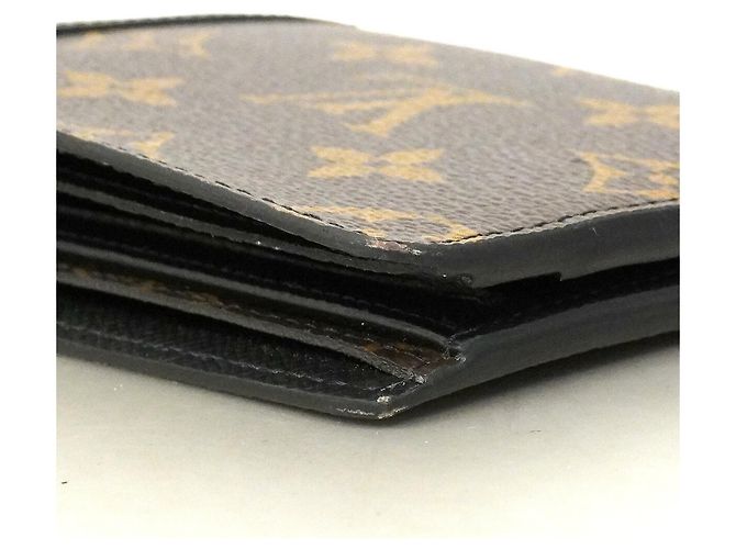 Cartera Bill Monogram Macassar Louis Vuitton Castaño Negro - vista 6