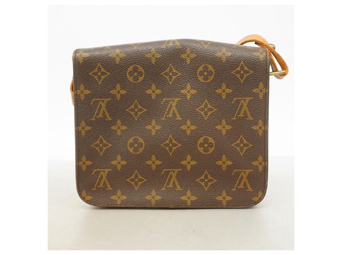 Borsa a tracolla Louis Vuitton Monogram Cartouchiere MM Marrone - vista 13