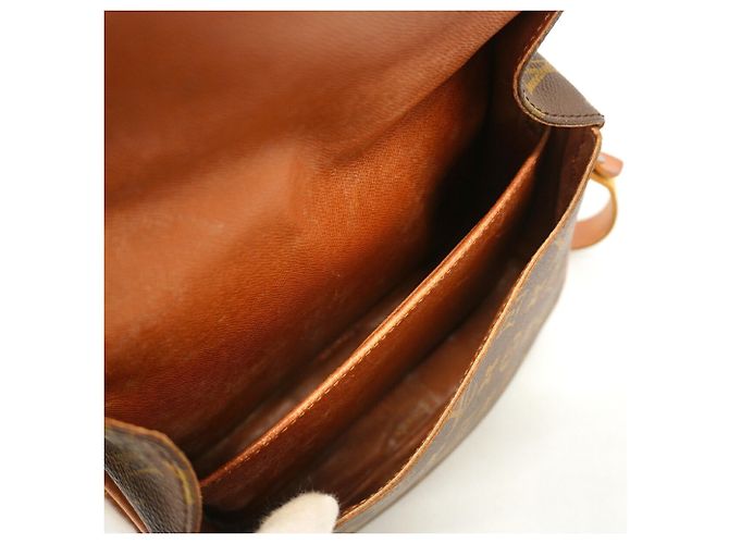 Borsa a tracolla Louis Vuitton Monogram Cartouchiere MM Marrone - vista 4
