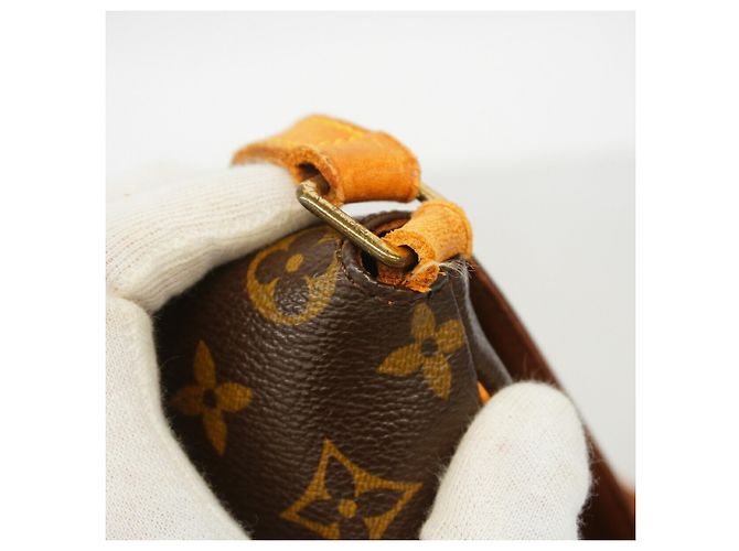 Borsa a tracolla Louis Vuitton Monogram Musette Salsa Marrone - vista 9