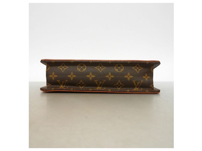 Louis Vuitton Monogram Pochette Dam PM Clutch Bag Marrone - vista 3