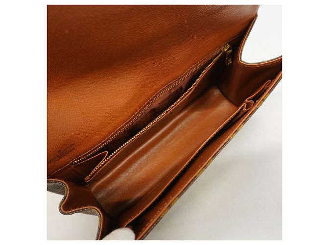 Louis Vuitton Monogram Pochette Dam PM Clutch Bag Marrone - vista 4