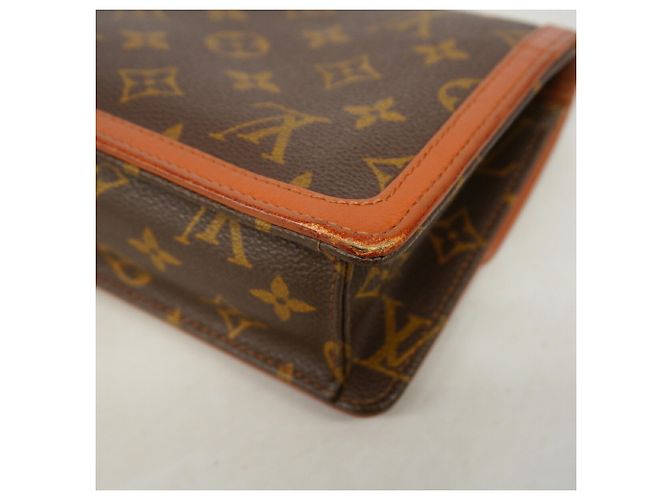 Louis Vuitton Monogram Pochette Dam PM Clutch Bag Marrone - vista 6