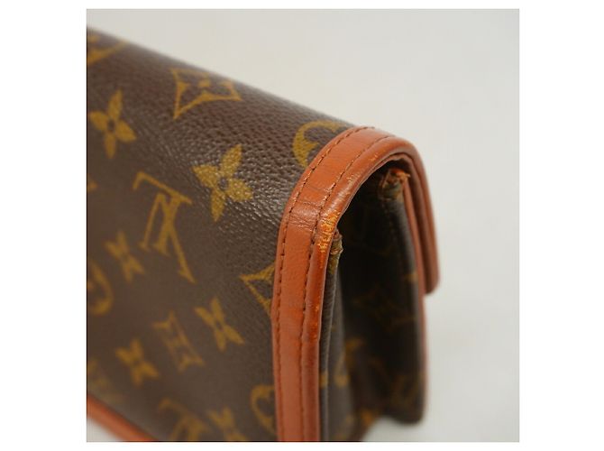Louis Vuitton Monogram Pochette Dam PM Clutch Bag Marrone - vista 7