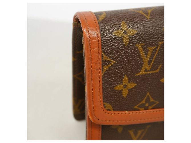 Louis Vuitton Monogram Pochette Dam PM Clutch Bag Marrone - vista 8
