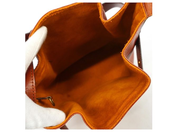Louis Vuitton Epi Sac Depaule PM Shoulder Bag Marrone - vista 4