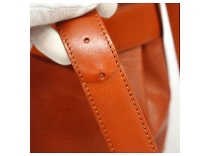 Louis Vuitton Epi Sac Depaule PM Shoulder Bag Marrone - vista 8
