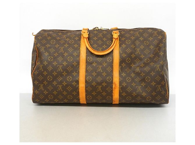 Louis Vuitton Boston Monogram Keepall 55 Marron - vue 14
