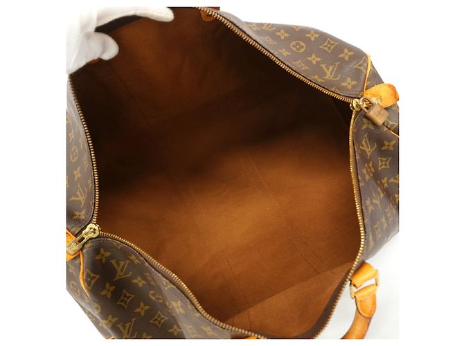 Louis Vuitton Boston Monogram Keepall 55 Marron - vue 4