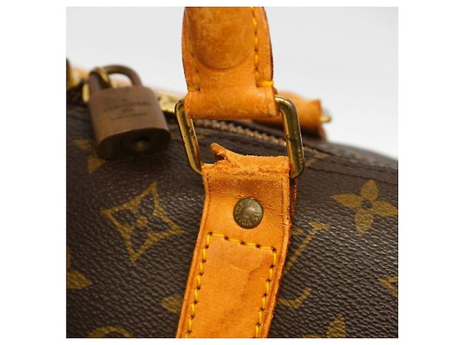 Louis Vuitton Boston Monogram Keepall 55 Marron - vue 7