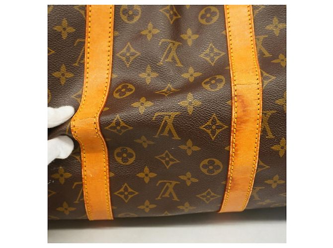 Louis Vuitton Boston Monogram Keepall 55 Marron - vue 9