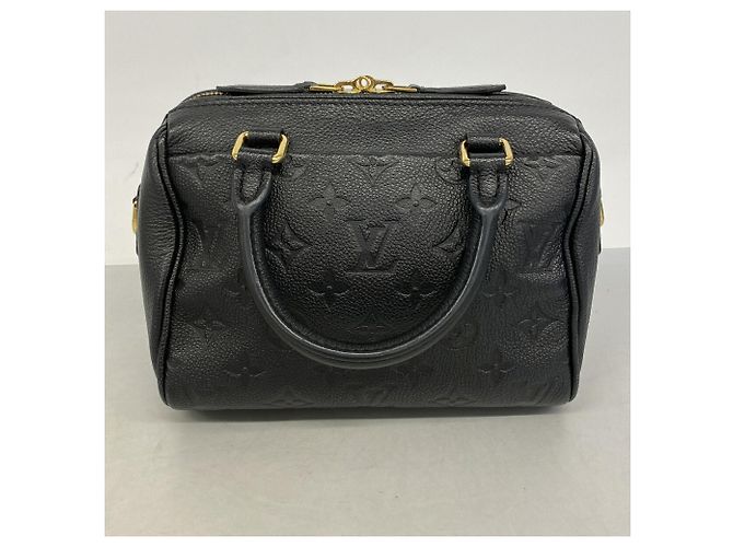 Borsa Louis Vuitton Monogram Empreinte Speedy Bandoulière 20 Nero - vista 11