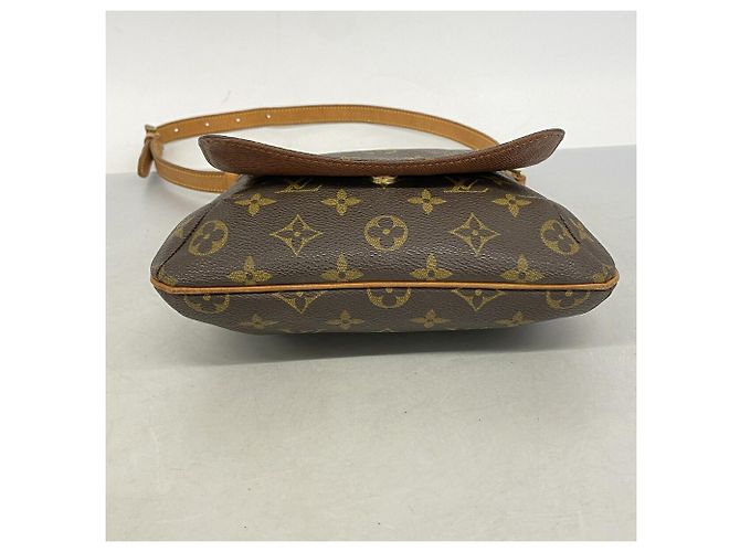 Borsa a tracolla Louis Vuitton Monogram Musette Salsa Marrone - vista 3