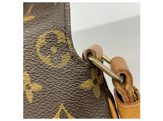 Borsa a tracolla Louis Vuitton Monogram Musette Salsa Marrone - vista 6