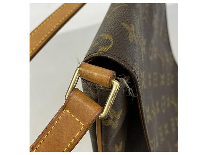 Borsa a tracolla Louis Vuitton Monogram Musette Salsa Marrone - vista 9