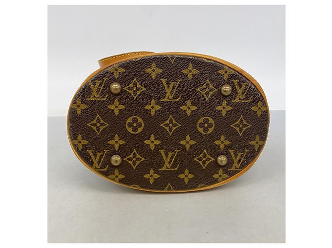 Louis Vuitton Monogram Bucket PM Tote Bag Braun - Ansicht 3