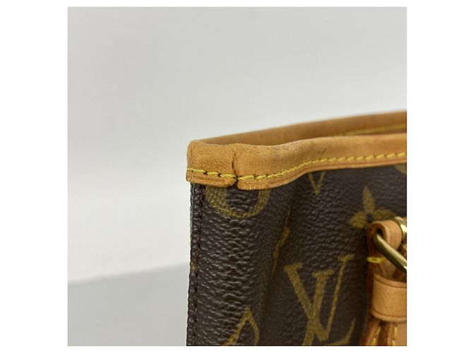 Louis Vuitton Monogram Bucket PM Tote Bag Braun - Ansicht 6