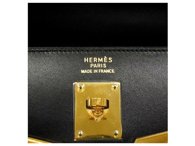 Hermès Borsa Hermes Kelly 35 in pelle Box Calf nera Nero - vista 5