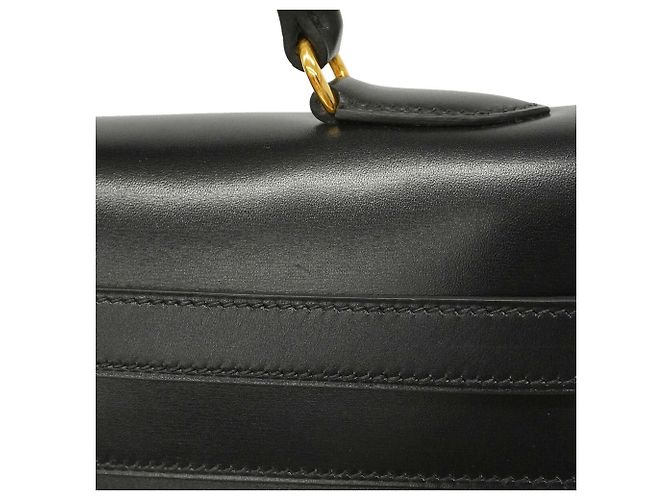 Hermès Borsa Hermes Kelly 35 in pelle Box Calf nera Nero - vista 9