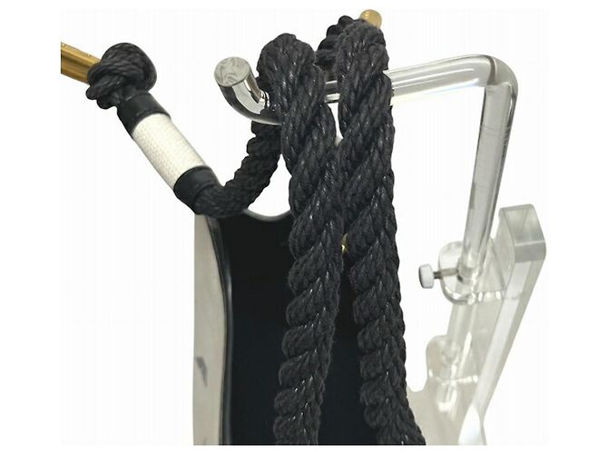 Bolso Tote Marni Marcel Canvas Negro Blanco - vista 7