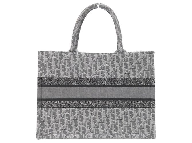 Christian Dior Denim Dior Oblique Book Tote Braun - Ansicht 2