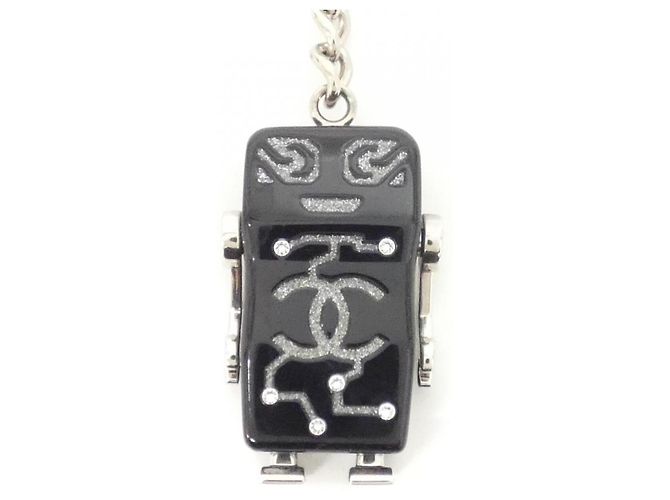 Portachiavi Chanel 96622 Nero Argento - vista 2