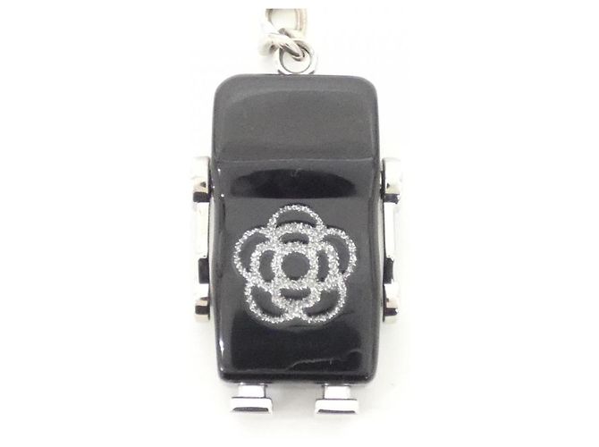 Portachiavi Chanel 96622 Nero Argento - vista 3