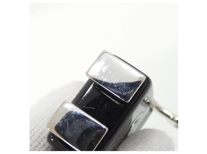 Portachiavi Chanel 96622 Nero Argento - vista 7