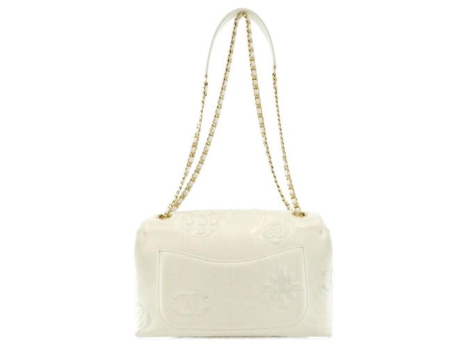 Borsa a tracolla in pelle Chanel AS2329 Bianco - vista 2
