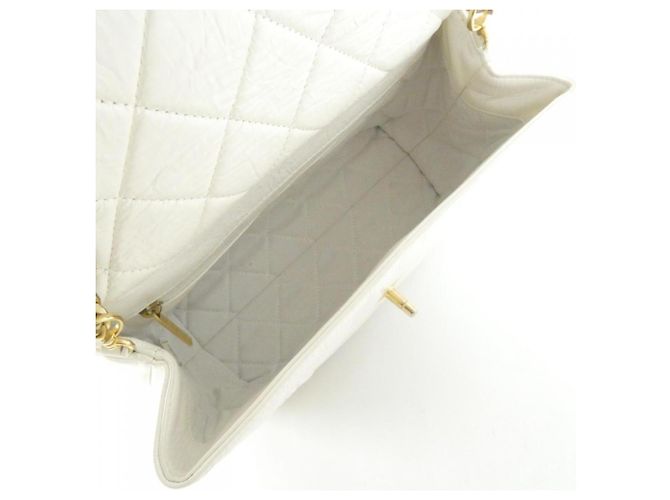 Borsa a tracolla in pelle Chanel AS2329 Bianco - vista 8
