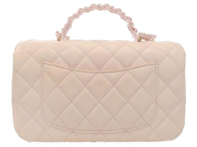 Borsa a mano Chanel AS5243 in pelle rosa - vista 2