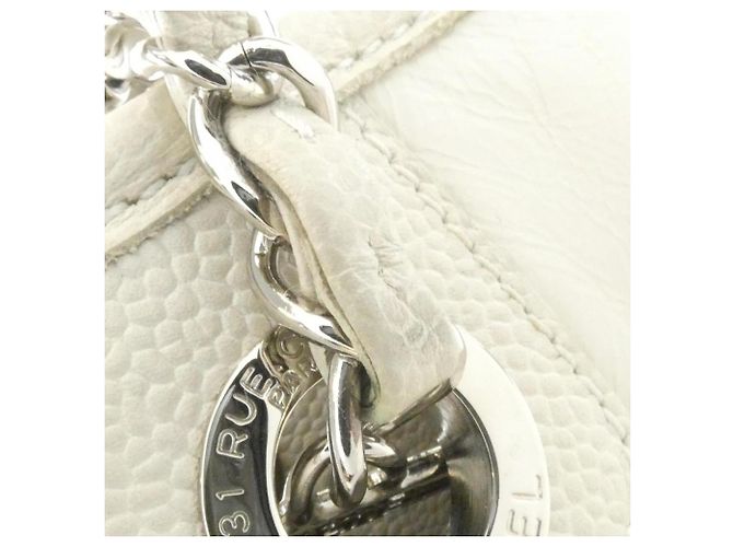 Chanel Deauville Line Handtasche Weiß Roh - Ansicht 6