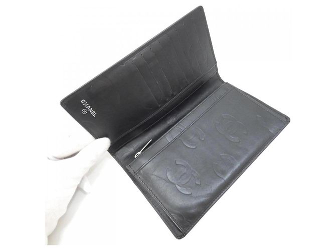 Cartera larga bi-fold Chanel Cambon Line 26717 Negro - vista 5
