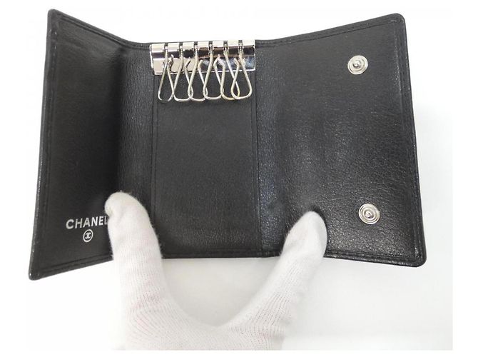 Chanel Butterfly Line 46505 Schlüsseletui Schwarz - Ansicht 7