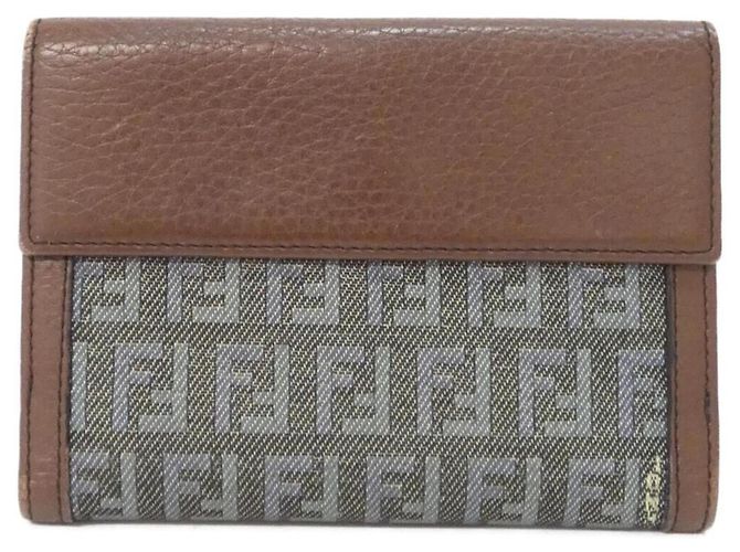 Cartera bi-fold Fendi 8M0160 TEM Castaño Azul - vista 2
