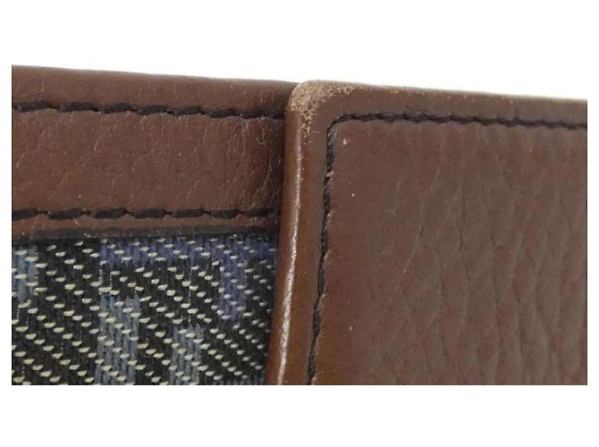 Cartera bi-fold Fendi 8M0160 TEM Castaño Azul - vista 5