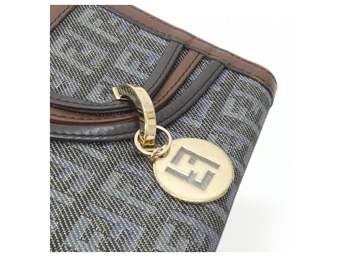 Cartera bi-fold Fendi 8M0160 TEM Castaño Azul - vista 6