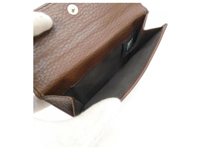 Cartera bi-fold Fendi 8M0160 TEM Castaño Azul - vista 9