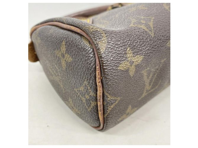 Sac à main Louis Vuitton Monogram Mini Speedy M41534 Marron - vue 8