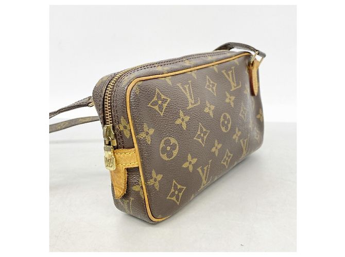 Louis Vuitton Monogram Pochette Marly Bandoulière Shoulder Bag Marrone - vista 2