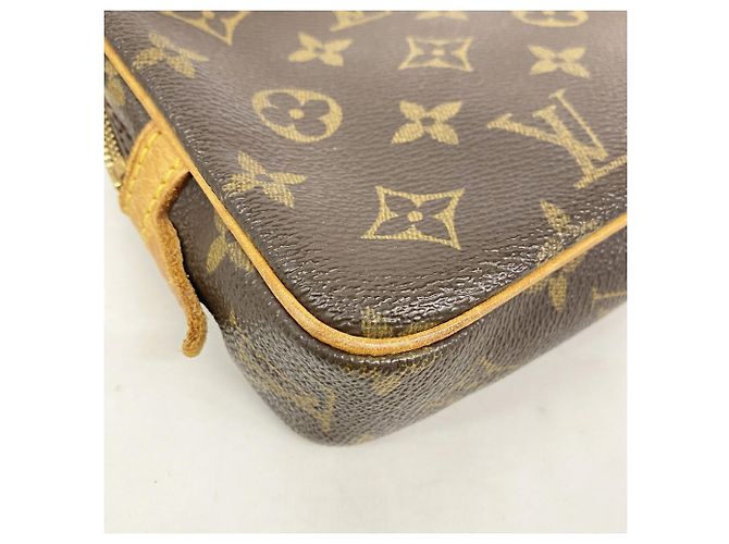 Louis Vuitton Monogram Pochette Marly Bandoulière Shoulder Bag Marrone - vista 6