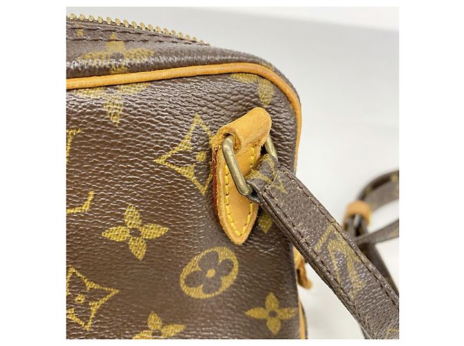 Louis Vuitton Monogram Pochette Marly Bandoulière Shoulder Bag Marrone - vista 8