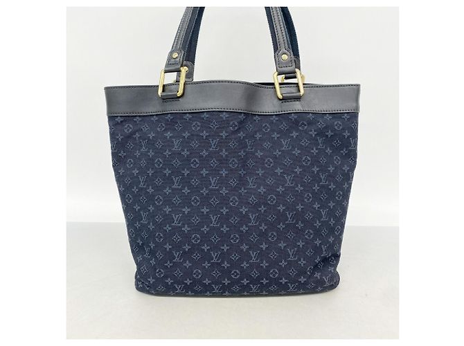Louis Vuitton Monogram Mini Lucille GM Tote Bag Blau - Ansicht 11