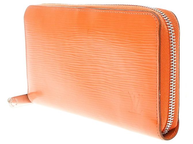Louis Vuitton Zippy Organizer Pelle Epi 20 cm Arancione - vista 2