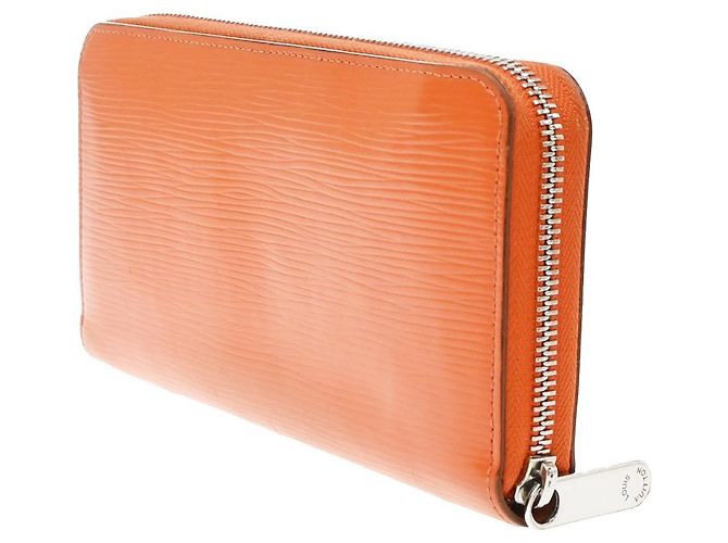 Louis Vuitton Zippy Organizer Pelle Epi 20 cm Arancione - vista 5