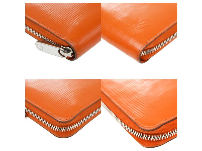 Louis Vuitton Zippy Organizer Pelle Epi 20 cm Arancione - vista 6