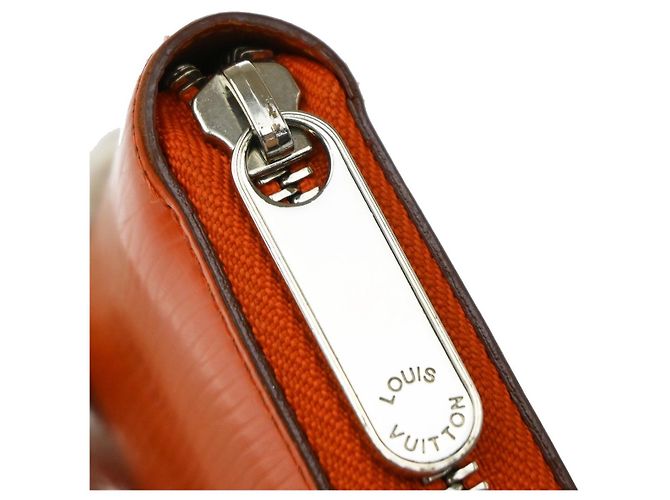 Louis Vuitton Zippy Organizer Pelle Epi 20 cm Arancione - vista 7