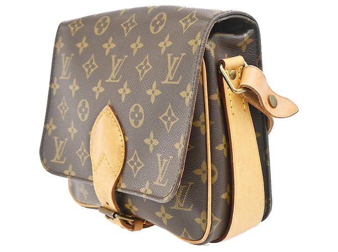 Louis Vuitton Cartouchiere Monogram Canvas MM Marrone - vista 4