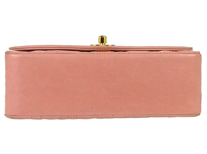 Chanel Vintage Diana Flap Quilted Lambskin Small Rosa - vista 3